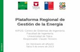 Lanzamiento Plataforma Regional de Gestión de la Energía