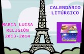 6º calendario litúrgico maria luisa