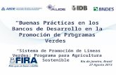 “Sistema de Promoción de Líneas Verdes:  Programa para Agricultura Sostenible” - Luis Llanos Miranda, FIRA, México