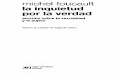 La inquietud por la verdad- Michel Foucault