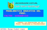 Problemática Educativa Peruana Aspectos Geograficos