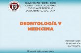 Deontología y medicina - ORLANDO LEON