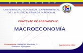 Programa de macroeconomía.  17 de septiembre de 2012