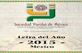 Letra del año 2015 - México - Sociedad Yorùbá de México