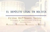 Diagnóstico del Depósito Legal en Bolivia