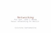 Por qué y cómo hacer networking en Berlin