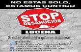 Cartel A4 STOP Desahucios Lucena