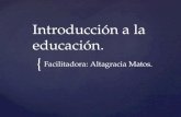 Introducción a la educación