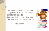 2da. PARTE: la competencia como organizadora de los programas de formación: