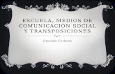 Escuela, medios de comunicación social y transposiciones