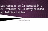 Modelos pedagógicos y el problema de la marginalidad