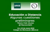 Educación a distancia - Algunas cuestiones preliminares