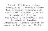 El Salvaje del Aveyron Pinel philippe y jean itard(1978)