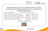 MICROEMPRESA PARA LA ELABORACIÓN DE ABONO COMPOSTADO ORGÁNICAMENTE EN EL MUNICIPIO DE BARRANCABERMEJA