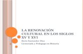 3. la renovación cultural en los siglos xv y xvi