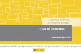 Guía de Contratos del Servicio Público de Empleo Estatal. Actualizada a Marzo 2014.