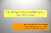 Orientación académica y profesional 1º y 2º eso