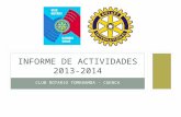 Un año lleno de obras y alegría - Club Rotario Tomebamba, Cuenca, Ecuador