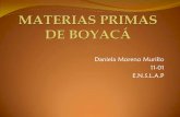 Materias Primas De Boyacá