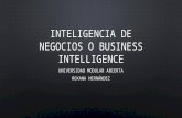 Inteligencia de negocios o business intelligence