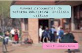 Análisis del plan de reforma educativa en España