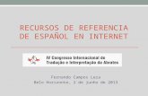 Congreso Abrates 2013 - Recursos de referencia de español en internet - Fernando Campos Leza