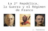 La 2ª República, la guerra y el Régimen de Franco