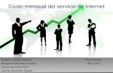Costo Mensual del Servicio de Internet Mat133 Grupo #4