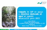 Campaña Watergoal de GWP en apoyo a un objetivo dedicado al Agua en agenda desarrollo post 2015