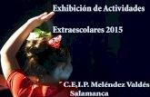 Exhibición de extraescolares CEIP Meléndez Valdés (Salamanca) 2015.