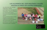 Los alumnos del CEIP Meléndez Valdés visitan la finca de Castro Enríquez