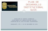 Guía plan de desarrollo institucional