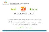 Explota tus datos: Análisis cuantitativo de sitios web de bibliotecas a través de un caso de uso con Google Analytics y Koha.