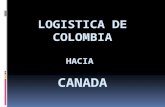 PERFIL LOGISTICO DE COLOMBIA HACIA CANADA Y HONG KONG