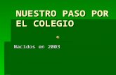 NUESTRO PASO POR EL COLEGIO- 2003 - 2015- Fin etapa Primaria Alumnos 6º C. P. Milagro (Navarra) junio 2015