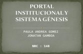 PORTAL INSTITUCIONAL GÉNESIS