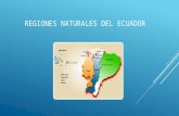 Regiones naturales del Ecuador