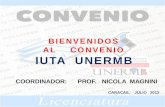 Presentación para publicar del CONVENIO IUTA UNERMB