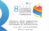 TCILatinAmerica15 ¿Clústers, Rutas Competitivas, Cadenas de Valor globales,…? Estrategias de diferenciación