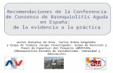 Bronquiolitis conferencia consenso en españa