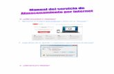 Manual del servicio de Almacenamient0 por internet
