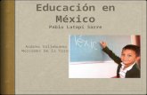 Reflexiones sobre la Educación en México