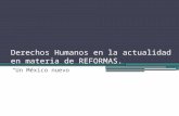Derechos humanos y Reformas