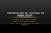 Presentación de escribus en power point