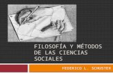 FilosofíA Y MéTodos De Las Ciencias Sociales