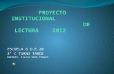 Proyecto   institucional lengua 2º c para blog