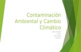 Contaminación ambiental y cambio climático