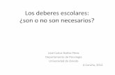 Los deberes escolares, de Jose Carlos Nuñez