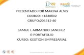 PORTAFOLIO MARINA ALVIS GRUPO: 201512-60