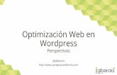 Clase sobre Optimización de Wordpress